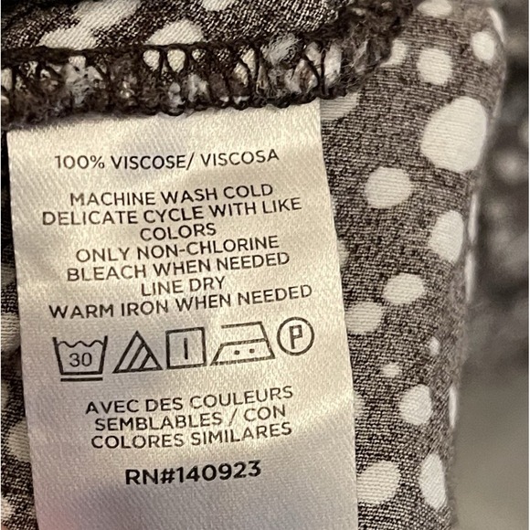 Loft Brown White Dotted Cinch Waist Flare Dress‎ Size XS - Picture 4 of 7